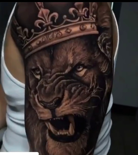 Explore upper sleeve tattoo ideas, creative tattoo ideas in Fort Wayne, available at Grade A Tattoos and Body Piercing