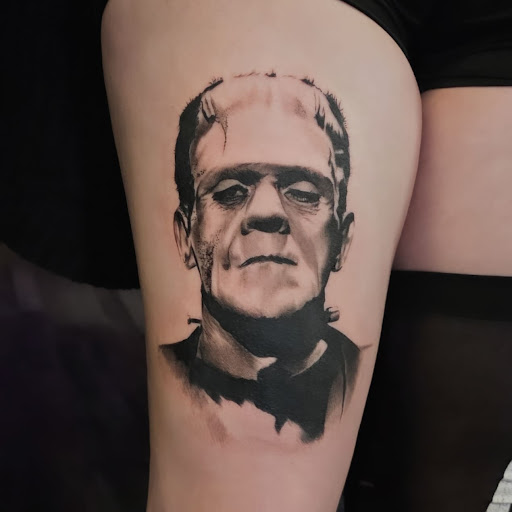 Explore harley davidson tattoo ideas, creative tattoo ideas in Morehead City, available at Wild Poppy Tattoo