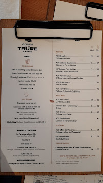 Artisan de la Truffe à Paris menu