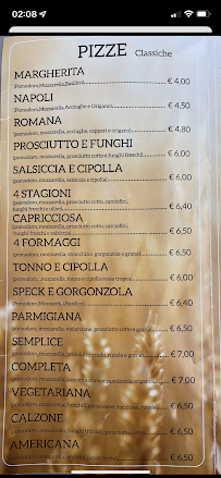 Sapori di Grano pizzeria Riccione à Riccione menu