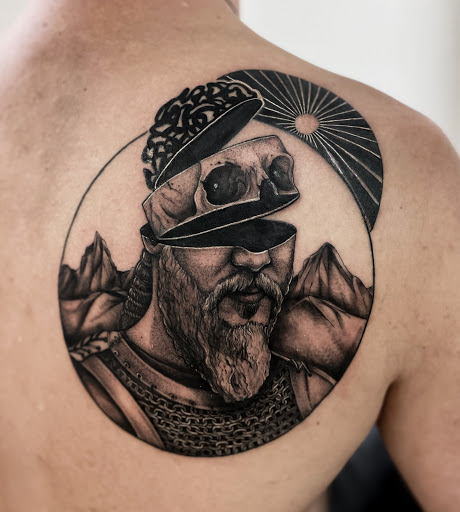 Explore smoke tattoo filler ideas, creative tattoo ideas in Bellefonte, available at Juniper Studio