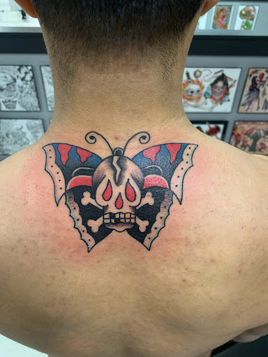 Explore planchette tattoo ideas, creative tattoo ideas in Dover, available at Good Looks Social Tattoo Club