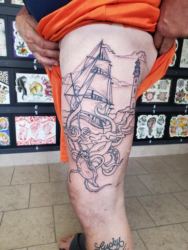 Explore neo traditional tattoo ideas, creative tattoo ideas in Libertyville, available at Lucky Seven Tattoo