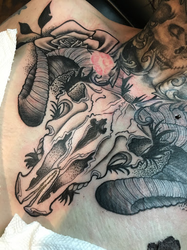 Explore tattoo ideas for collarbone, creative tattoo ideas in Kingsford, available at Deft Tattoo Studio