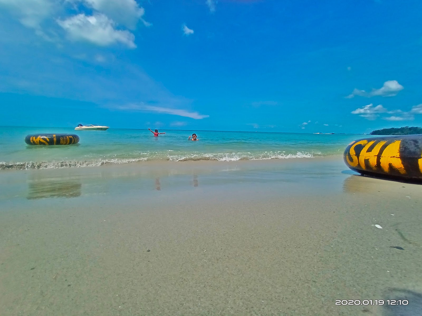 Foto van Port Dickson Beach en de nederzetting