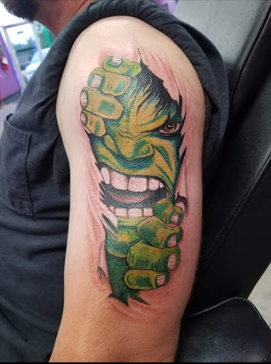 Explore yoga tattoo ideas, creative tattoo ideas in Willis, available at Bizarres llc at Dirtles s Design Studio