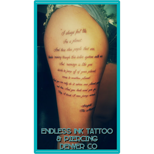 Explore forearm wolf tattoo ideas, creative tattoo ideas in Denver, available at Endless Ink Tattoo & Piercing