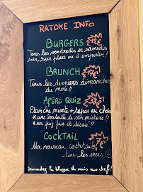 Menu du Le RaToKé à Montaigu-Vendée