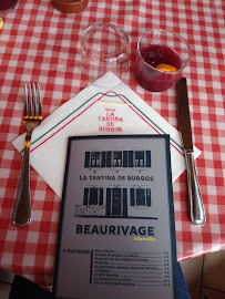 La Tantina de Burgos à Biarritz menu