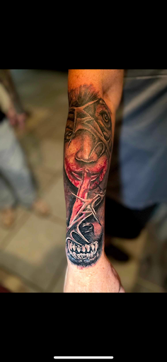 Explore gym tattoo ideas, creative tattoo ideas in Abilene, available at Art Attack Tattoo