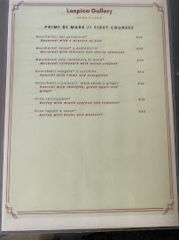 Laspica Gallery Fashion & Food à San Vincenzo carte