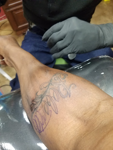 Explore mens sleeve tattoo filler ideas, creative tattoo ideas in Pico Rivera, available at No Regrets Tattoo