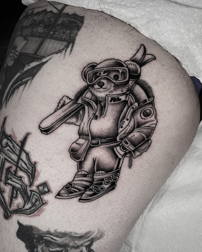 Explore spain tattoo ideas, creative tattoo ideas in Corona, available at Crop Circles Tattoo Studio