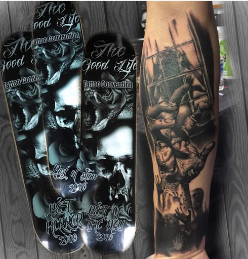 Explore seabee tattoo ideas, creative tattoo ideas in Omaha, available at Collective Hive Tattoo