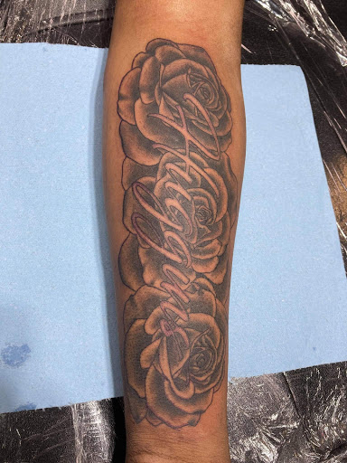 Explore chicano chest tattoo ideas, creative tattoo ideas in Mckinney, available at Borrowed Time Fine Art Gallery Tattoo Shop