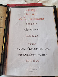 Restaurant Al Fieramosca à Comacchio (la carte)