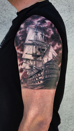 Explore painting tattoo ideas, creative tattoo ideas in San Diego, available at Bay Ink Tattoo & Piercing