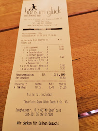 HANS IM GLÜCK - SAARLOUIS Altstadt à Saarlouis menu