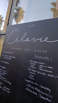 Menu / carte de Célavie - Brasserie, Café, Glacier à Sète