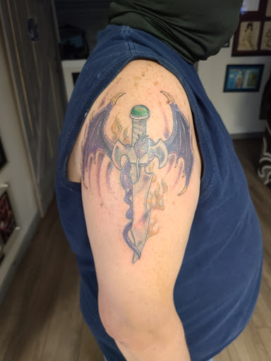 Explore van gogh tattoo ideas, creative tattoo ideas in Danville, available at Studio Ink Tattoo and Body Piercing