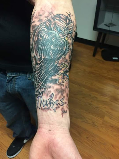 Tattoo Shop «Evil ink tattoo & piercings smokeshop», reviews and photos, 109 Hot Wheels Ln, McMinnville, TN 37110, USA