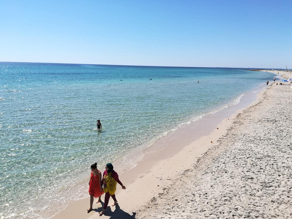 Photo de Dimas beach avec sable fin blanc de surface
