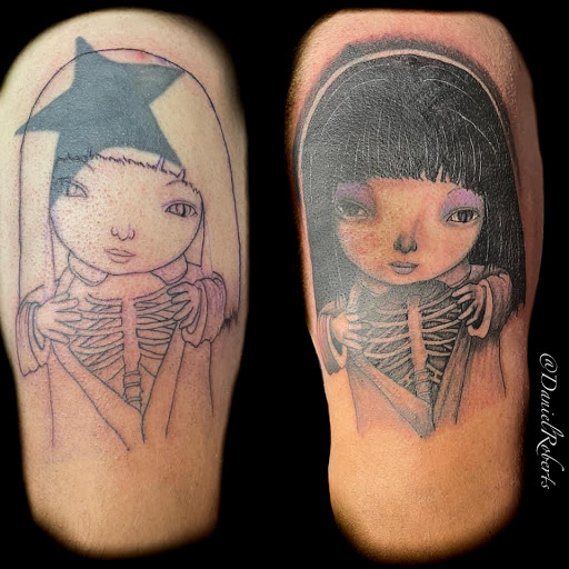 Explore persona tattoo ideas, creative tattoo ideas in Belmont, available at Phoenix Tattoo