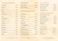 Menu du Pizzeria & Rôtisserie au feu de bois 