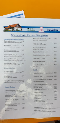 Menu du Christines Hofladen und Bauer Roberts Brotzeitkeller à Zeil am Main
