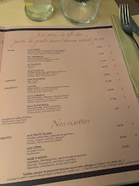 La Trattoria à Menton menu