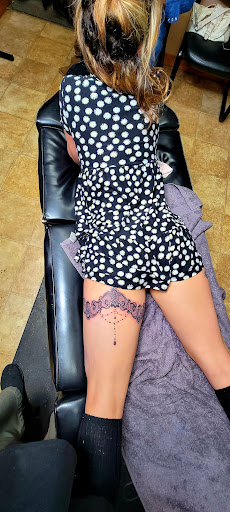 Explore cheating death tattoo ideas, creative tattoo ideas in Conway, available at Primal Urge Tattoos