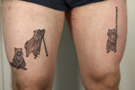 Explore knee tattoo ideas for men, creative tattoo ideas in Saint Petersburg, available at Lucky You Tattoo