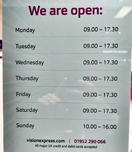 Vision Express Opticians - Telford Open Times