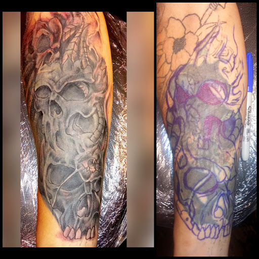 Explore husky tattoo ideas, creative tattoo ideas in Roanoke, available at RailYard INK
