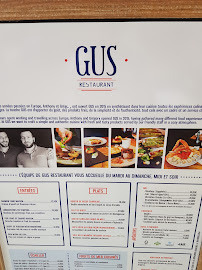 Gus restaurant - Saint-Rémy-de-Provence à Saint-Rémy-de-Provence menu