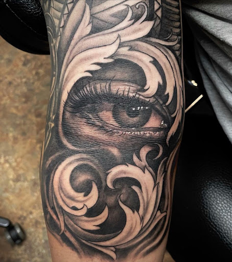 Explore ancient greek tattoo ideas, creative tattoo ideas in Houston, available at Gerardos Tattoos