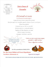 Società Agricola Fenucci Raffaele Ristorante Agricolo à Montecarotto menu