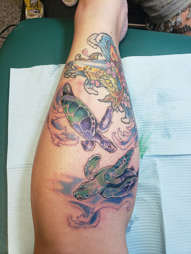 Explore tattoo ideas patchwork, creative tattoo ideas in Saint Paul, available at Iron Rhino Tattoo