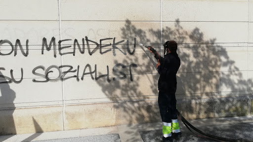 LIMPIEZA DE GRAFFITIS en Araia, Álava