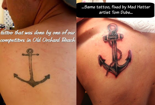 Explore men's shin tattoo ideas, creative tattoo ideas in Old Orchard Beach, available at Mad Hatters Tattoo Studio