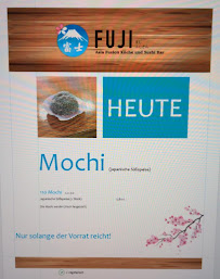 Restaurant Fuji - Asia Fusion Küche und Sushi Bar à Bad Hersfeld (le menu)
