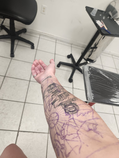 Explore shoulder flower tattoo ideas, creative tattoo ideas in Kingston, available at Stinky Monkey Tattoos