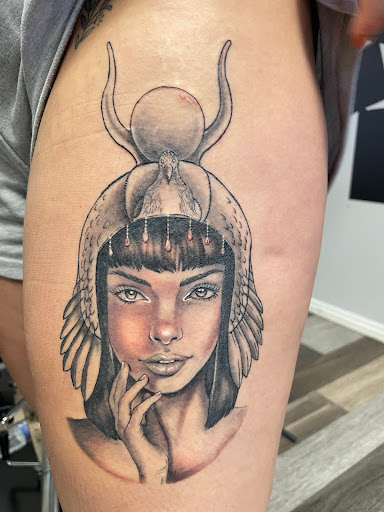 Explore embroidery tattoo ideas, creative tattoo ideas in Elmira, available at Silva Ink Gallery