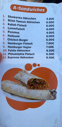 Alzaeem Restaurant مطعم الزعيم à Berlin menu