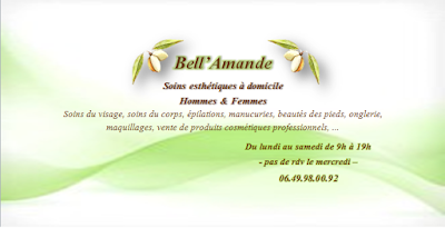 Bell'Amande esthétique et bien-être, produits bio et naturels à Fuveau