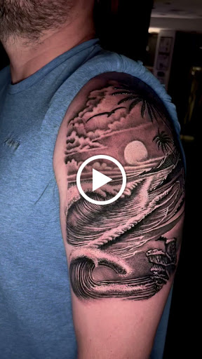 Explore pet tattoo ideas dog, creative tattoo ideas in Honolulu, available at Aloha Tattoo Waikiki Hilton Hawaiian Village Rainbow Bazaar