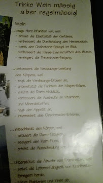 Menu du Dionysos Leipzig à Leipzig