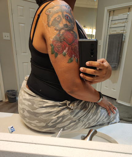 Explore horror sleeve tattoo ideas, creative tattoo ideas in Duncanville, available at Studio Fourteen Tattoos