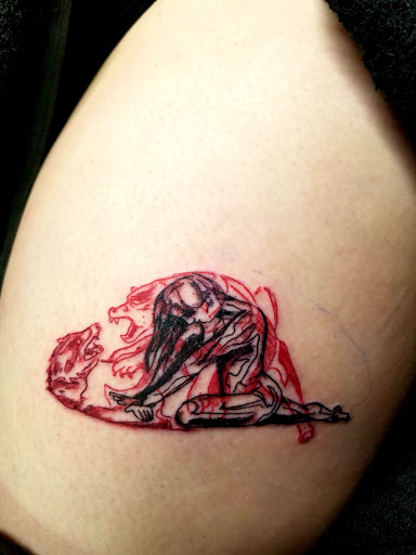 Explore crystal ball tattoo ideas, creative tattoo ideas in Conway, available at Primal Urge Tattoos