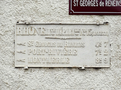 Plaque de cocher à Blacé